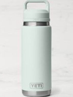 NEW YETI 26oz Rambler Bottle with Chug Cap Light Green Mint Ridgeline